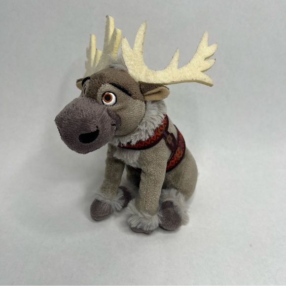 Disney’s Frozen Sven 8” Plush Reindeer Disney Stuffed Animal Gray Moose‎ - Picture 1 of 6